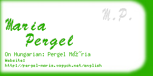 maria pergel business card